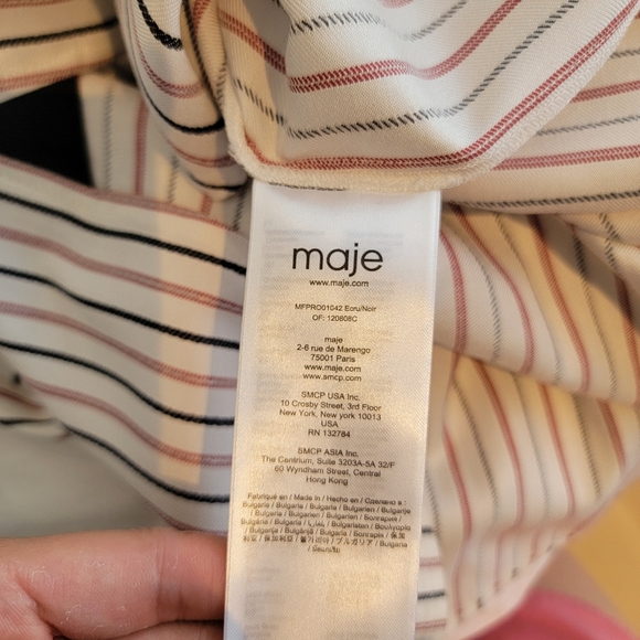 ❤️MAJE STRIPED SHIRT DRESS - Picture 11 of 12